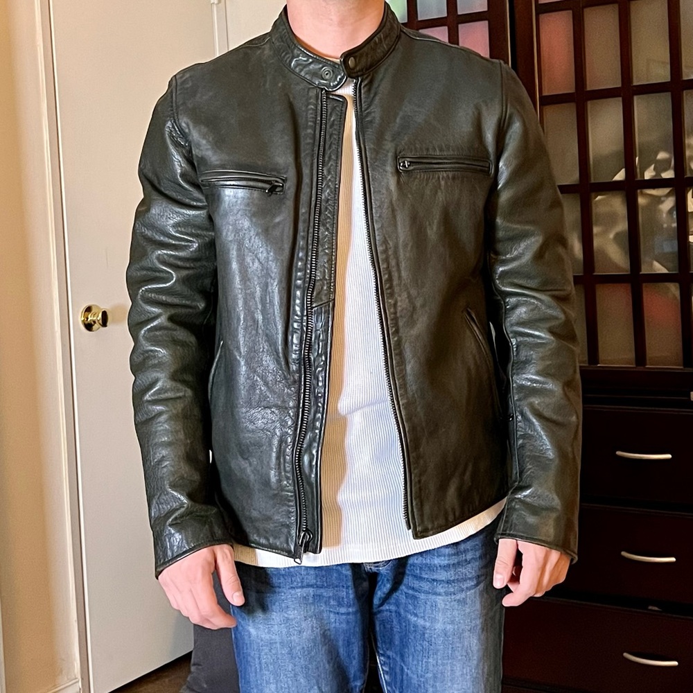 Lucky Brand Bonneville Washed Leather Jacket